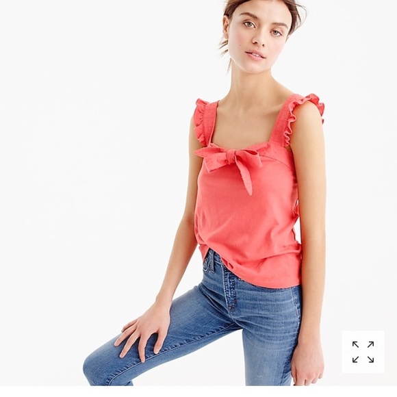 J. Crew Tops - Jcrew Bow Top with embroidered trim!! NWT